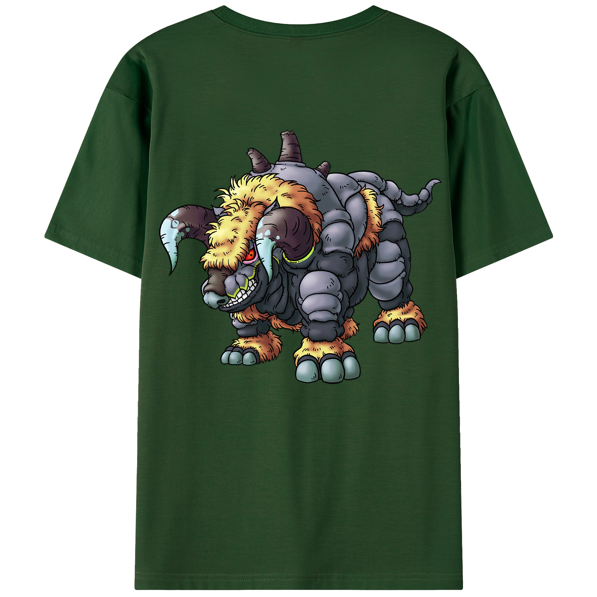 （画像用） ドラゴンクエスト Doragon Kuesuto Dragon Quest 綿100％半袖Tシャツ（背面プリント）